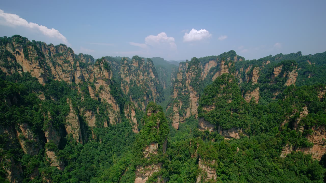 China Mountains, an Aerial film shown full frame