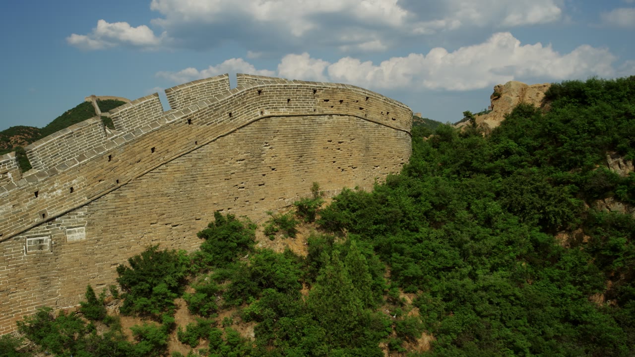 China’s Great Wall Daylight, an Aerial film shown full frame