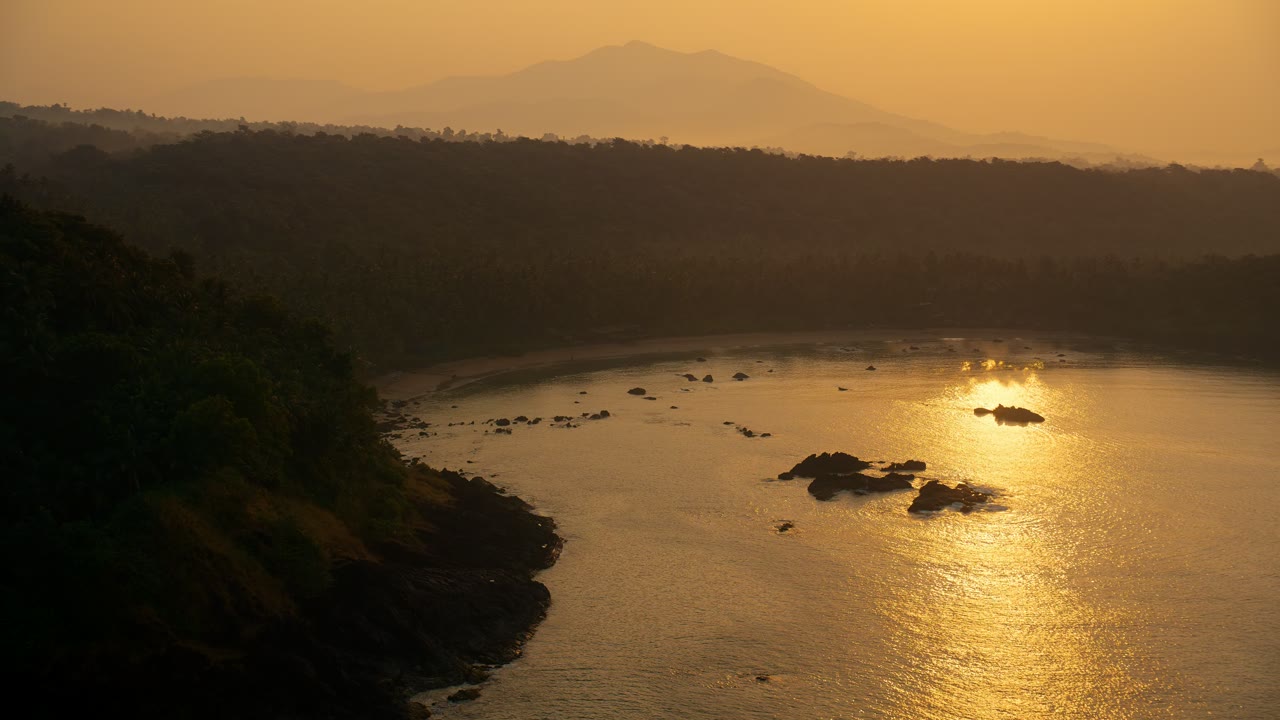 Goa Coast, an Aerial film shown full frame