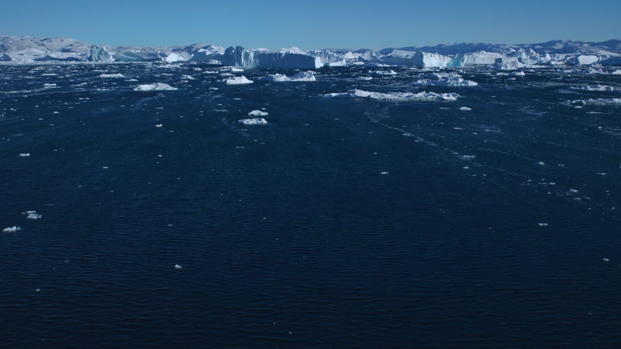 Greenland Coast, an Aerial film shown full frame