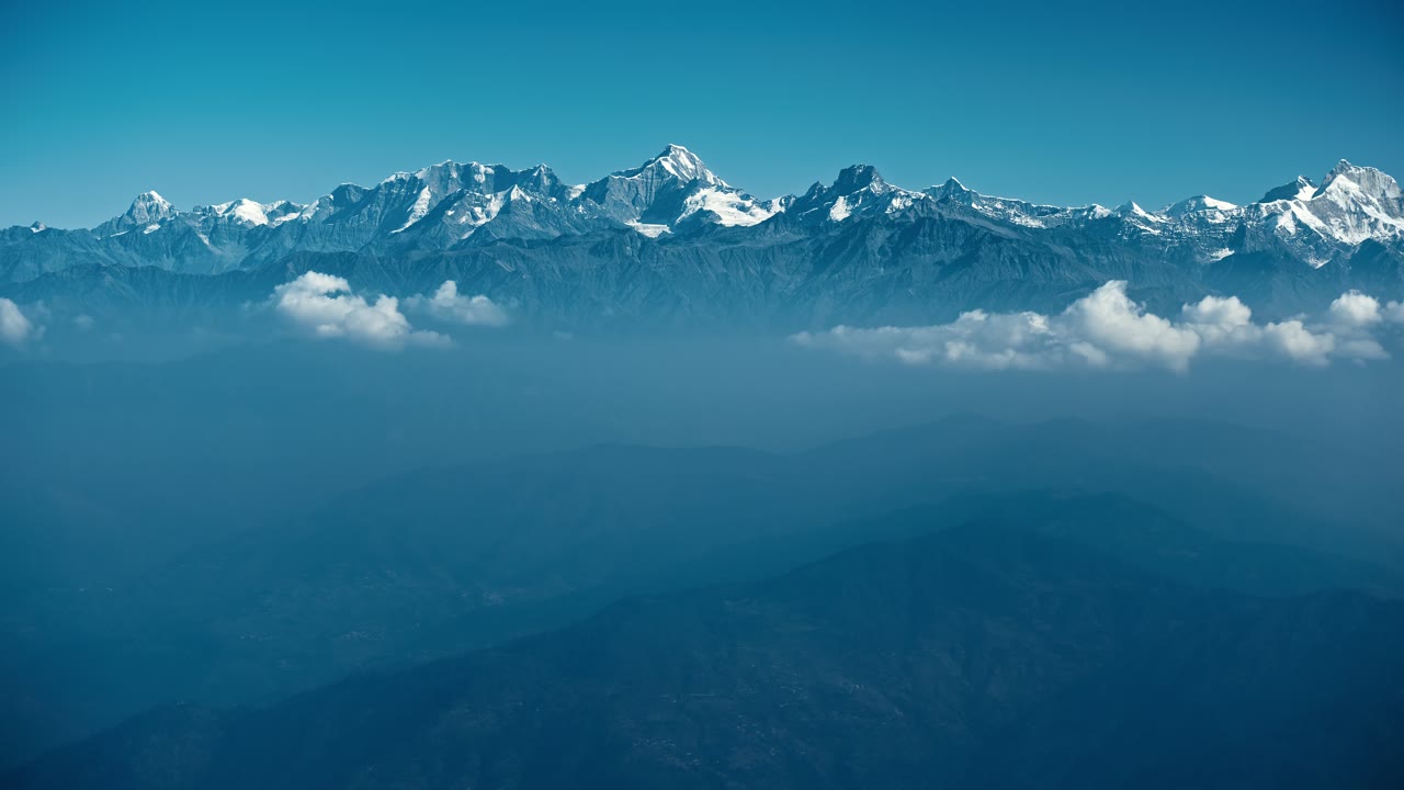Himalayan Peaks, an Aerial film shown full frame