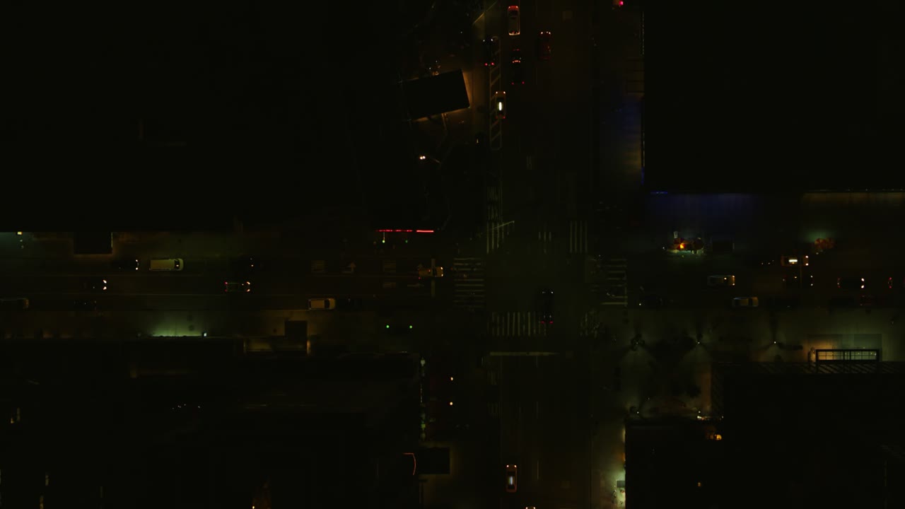 New York Night, an Aerial film shown full frame