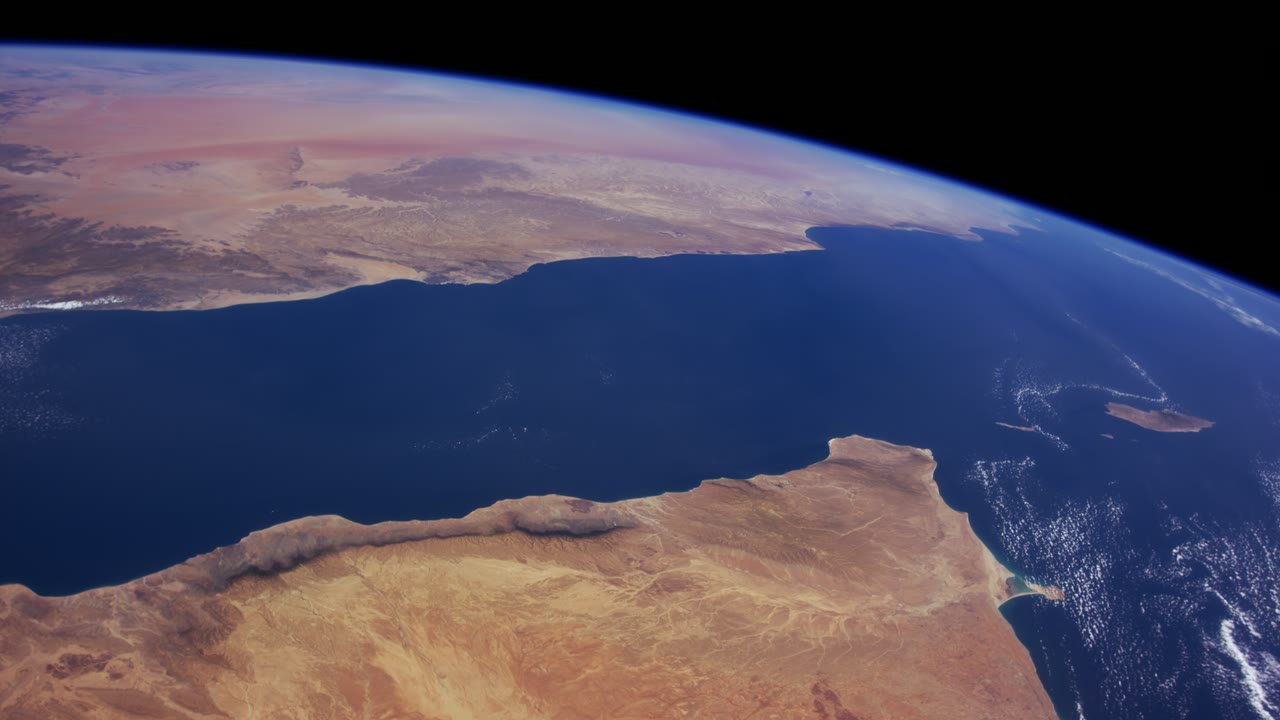 North Africa, an Aerial film shown full frame