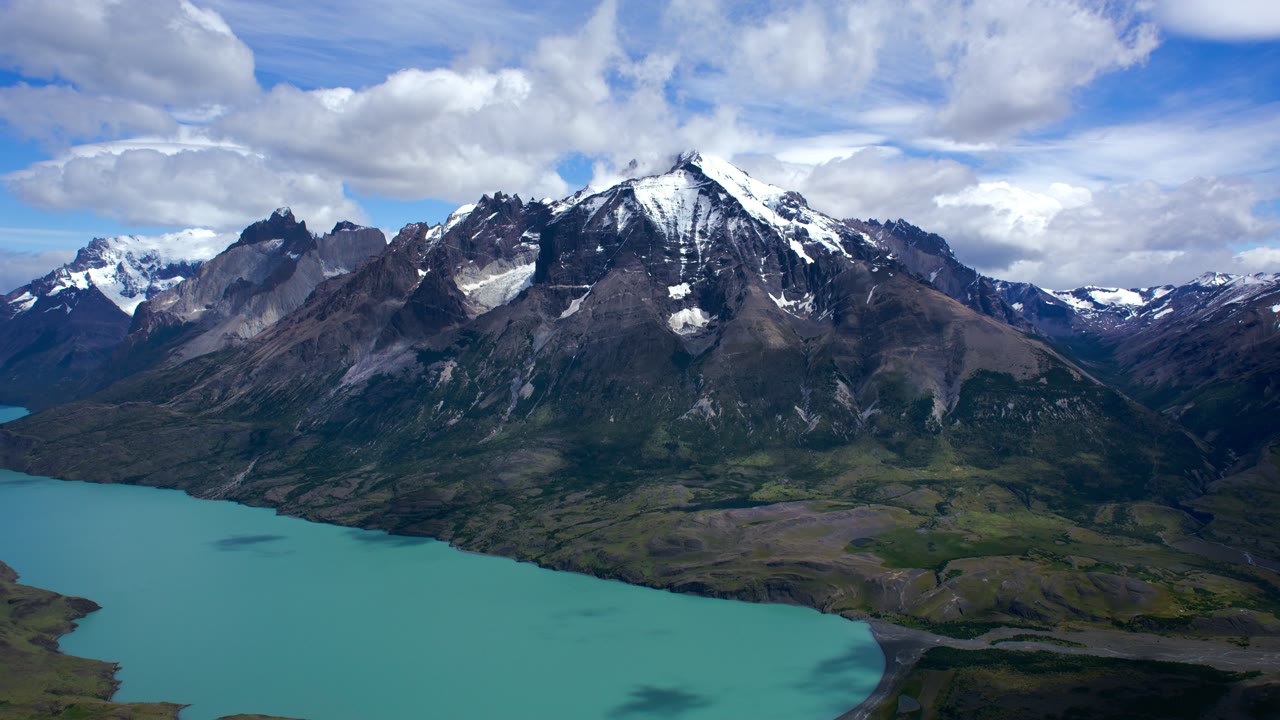 Patagonia Lake, an Aerial film shown full frame