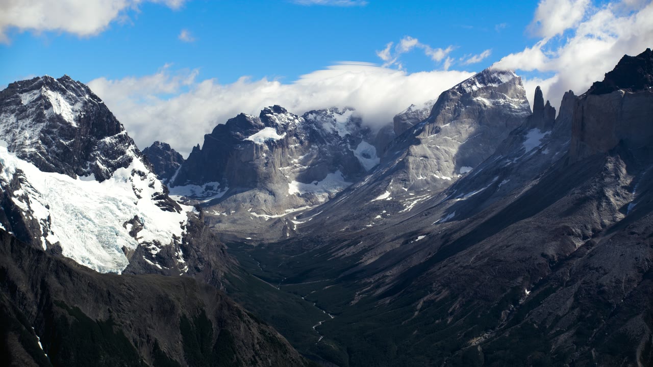Patagonia Mountain, an Aerial film shown full frame