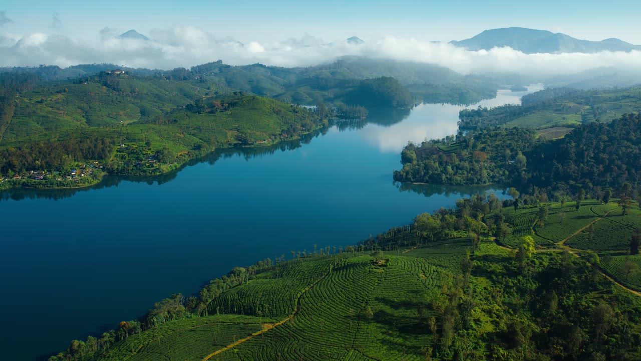 Reservoir Day, an Aerial film shown full frame
