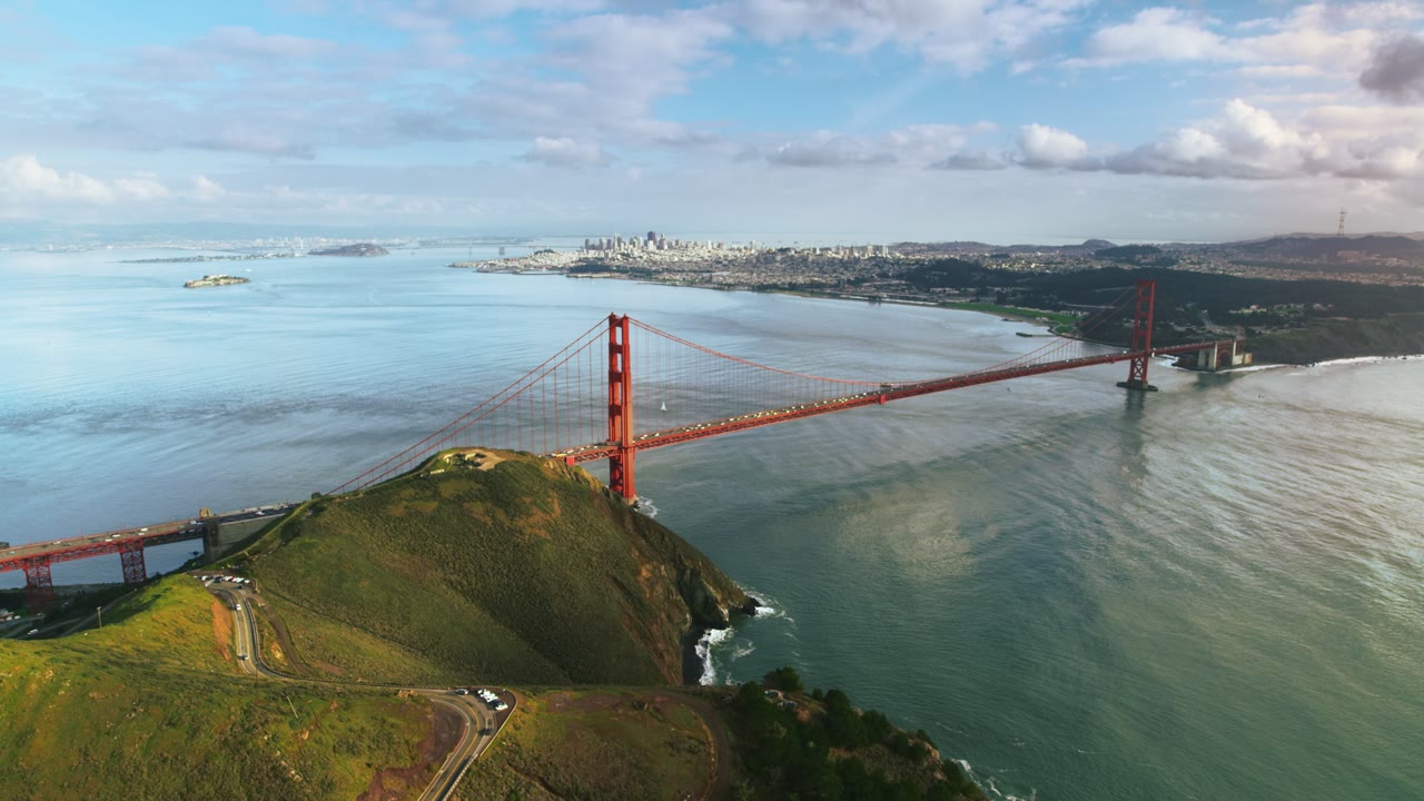 San Francisco Bay, an Aerial film shown full frame