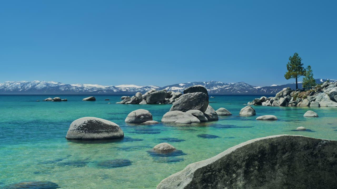 Tahoe Day, an Aerial film shown full frame