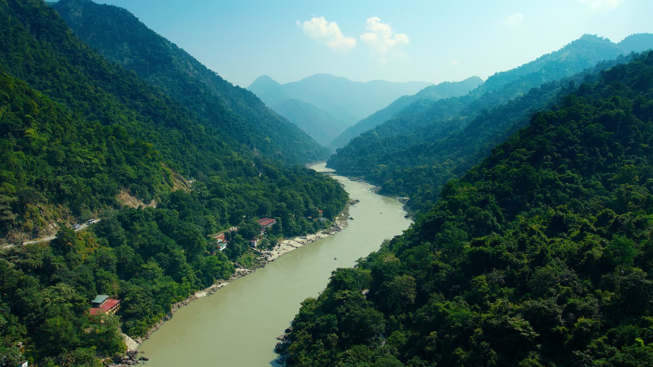 The Ganges, an Aerial film shown full frame