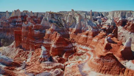 Arizona’s Coal Mine Canyon Aerial wallpaper
