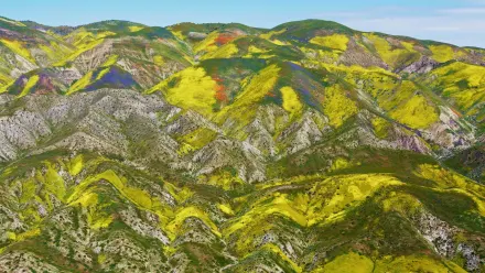 California’s Temblor Range Aerial wallpaper