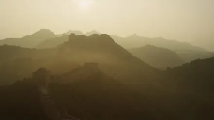 China Silhouette Aerial wallpaper