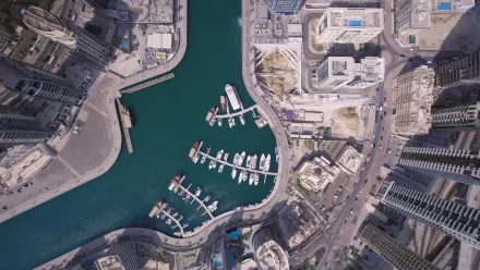 Dubai Creek Harbor Aerial wallpaper