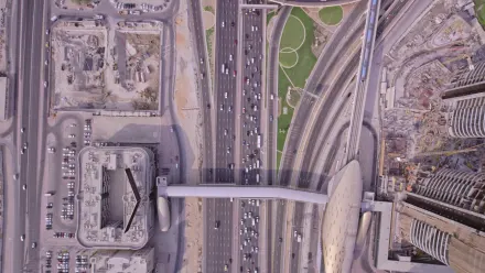 Dubai from Above Aerial wallpaper