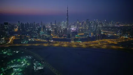 Dubai Night Aerial wallpaper