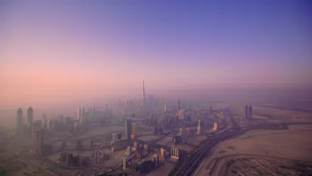 Dubai Skyline Aerial wallpaper