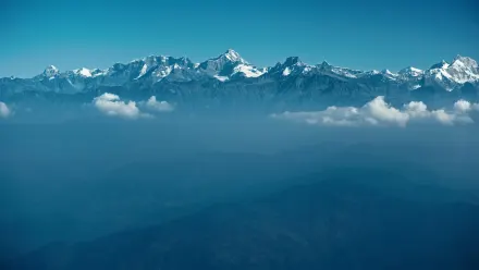 Himalayan Peaks Aerial wallpaper