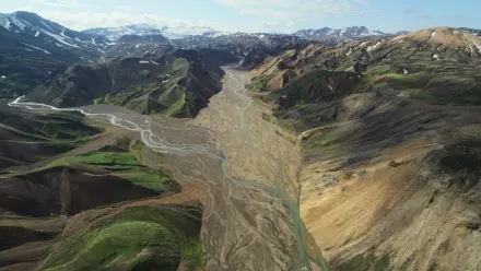 Iceland Fjord Aerial wallpaper