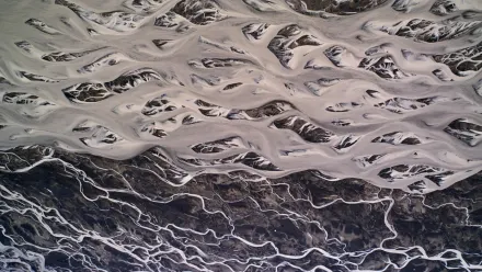 Iceland Glacier Aerial wallpaper