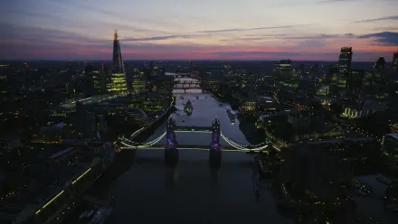 London Thames Aerial wallpaper
