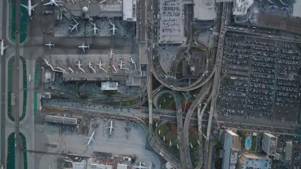 Los Angeles Airport Aerial wallpaper