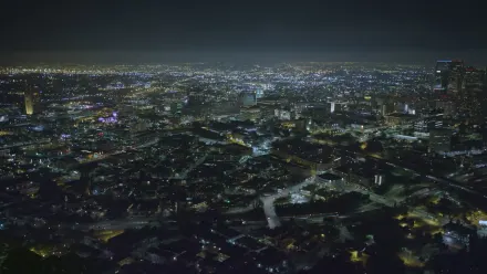 Los Angeles Night Aerial wallpaper