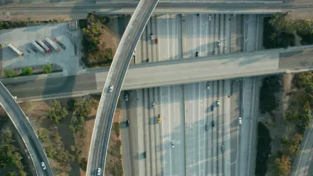 Los Angeles Overpass Aerial wallpaper
