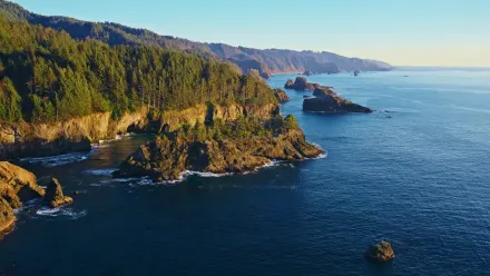 Oregon Coastline Aerial wallpaper