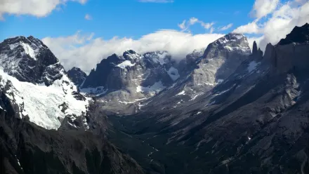 Patagonia Mountain Aerial wallpaper