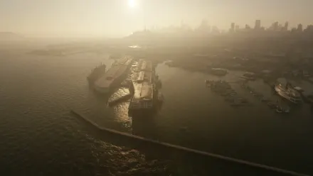 San Francisco Evening Aerial wallpaper