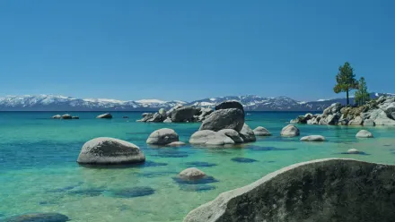 Tahoe Day Aerial wallpaper