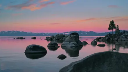 Tahoe Morning Aerial wallpaper