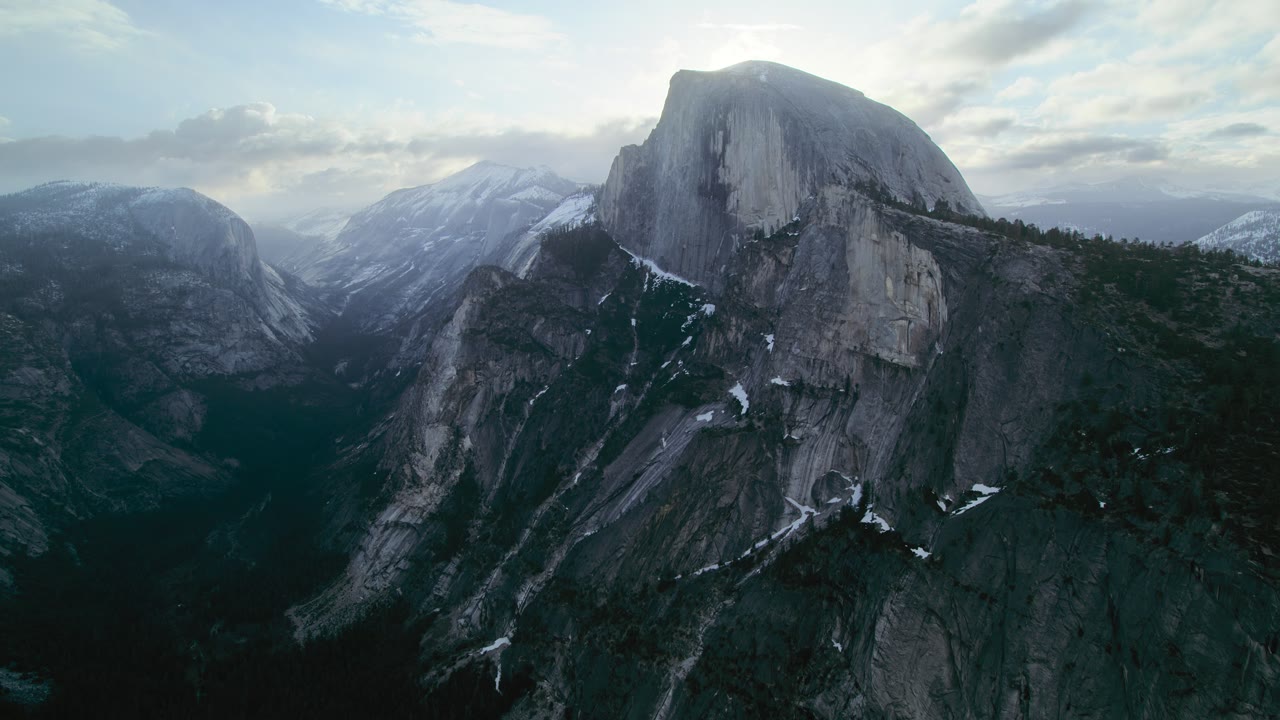 Yosemite Silhouette, an Aerial film shown full frame